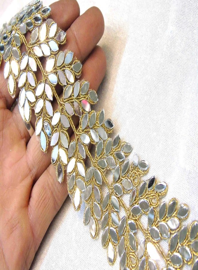 Strala Golden Color Laces For Dresses, Sarees, Lehenga, Suits, Bags, Decorations, Borders, Crafts And Home Decor,Blouse (3Mtr) Design-112. - Image 2
